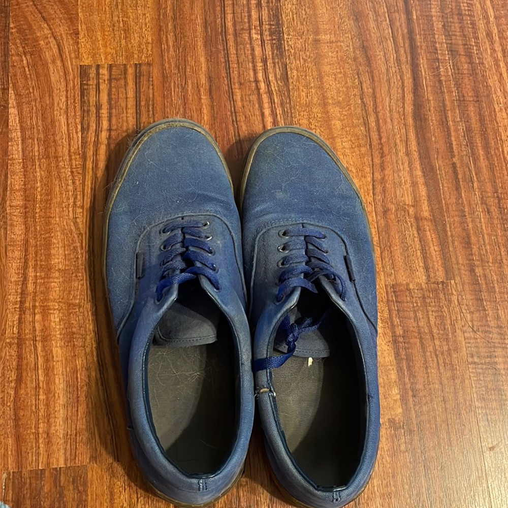 Vans blue shoes